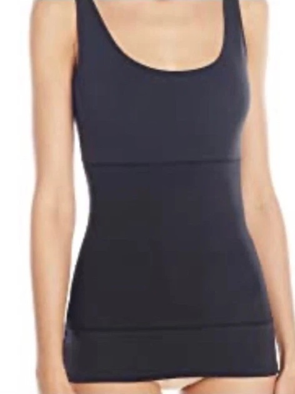 Yummie Tummie Black Sleeveless Shapewear Slimming Tank Top Women's Size M Long